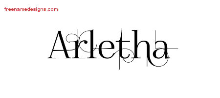 Decorated Name Tattoo Designs Arletha Free