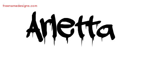 Graffiti Name Tattoo Designs Arletta Free Lettering