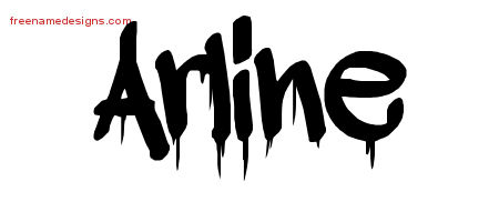 Graffiti Name Tattoo Designs Arline Free Lettering