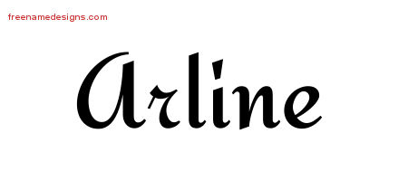 Calligraphic Stylish Name Tattoo Designs Arline Download Free