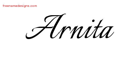 Calligraphic Name Tattoo Designs Arnita Download Free