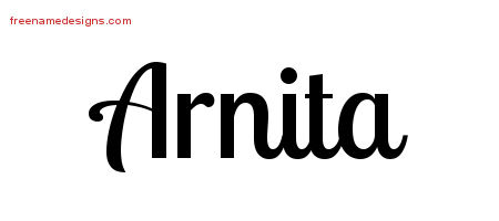 Handwritten Name Tattoo Designs Arnita Free Download