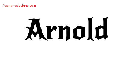Gothic Name Tattoo Designs Arnold Download Free