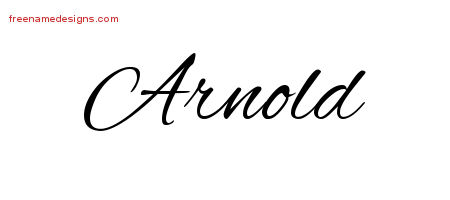 Cursive Name Tattoo Designs Arnold Free Graphic