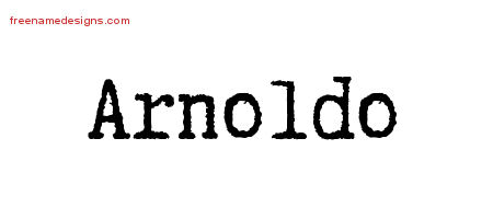 Typewriter Name Tattoo Designs Arnoldo Free Printout