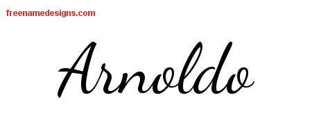 Lively Script Name Tattoo Designs Arnoldo Free Download
