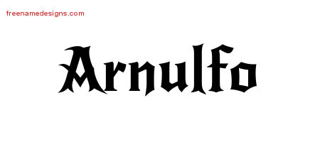 Gothic Name Tattoo Designs Arnulfo Download Free