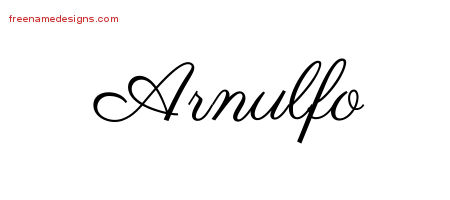 Classic Name Tattoo Designs Arnulfo Printable