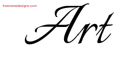 Calligraphic Name Tattoo Designs Art Free Graphic
