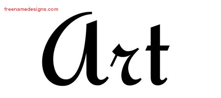 Calligraphic Stylish Name Tattoo Designs Art Free Graphic