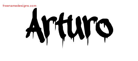 Graffiti Name Tattoo Designs Arturo Free