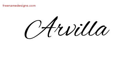 Cursive Name Tattoo Designs Arvilla Download Free