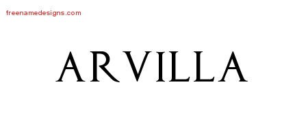 Regal Victorian Name Tattoo Designs Arvilla Graphic Download