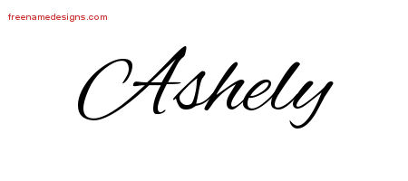 Cursive Name Tattoo Designs Ashely Download Free