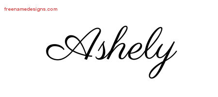 Classic Name Tattoo Designs Ashely Graphic Download