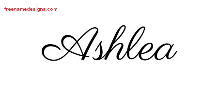 Classic Name Tattoo Designs Ashlea Graphic Download