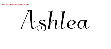 Elegant Name Tattoo Designs Ashlea Free Graphic