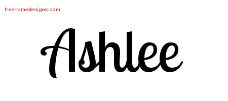 Handwritten Name Tattoo Designs Ashlee Free Download