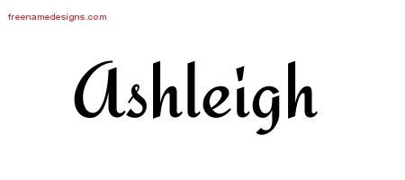 Calligraphic Stylish Name Tattoo Designs Ashleigh Download Free