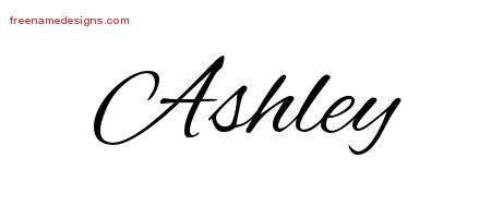 Cursive Name Tattoo Designs Ashley Download Free