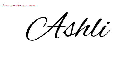 Cursive Name Tattoo Designs Ashli Download Free