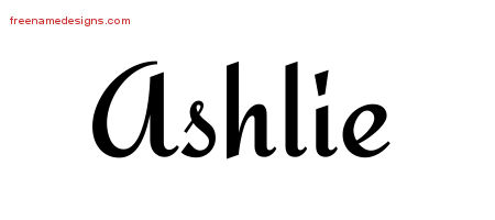 Calligraphic Stylish Name Tattoo Designs Ashlie Download Free