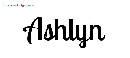 Handwritten Name Tattoo Designs Ashlyn Free Download