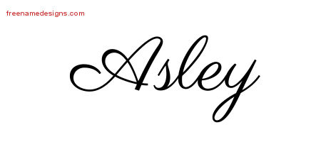 Classic Name Tattoo Designs Asley Graphic Download