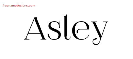 Vintage Name Tattoo Designs Asley Free Download