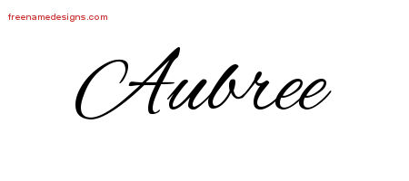 Cursive Name Tattoo Designs Aubree Download Free