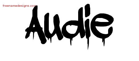 Graffiti Name Tattoo Designs Audie Free Lettering