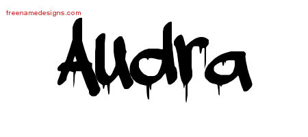 Graffiti Name Tattoo Designs Audra Free Lettering