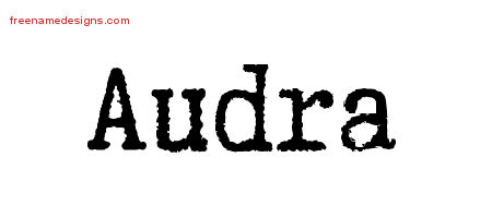 Typewriter Name Tattoo Designs Audra Free Download