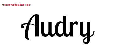 Handwritten Name Tattoo Designs Audry Free Download