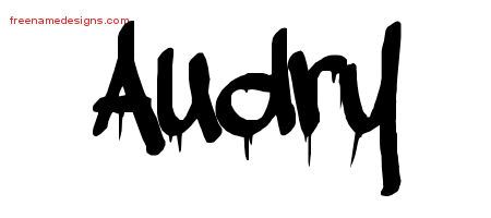 Graffiti Name Tattoo Designs Audry Free Lettering
