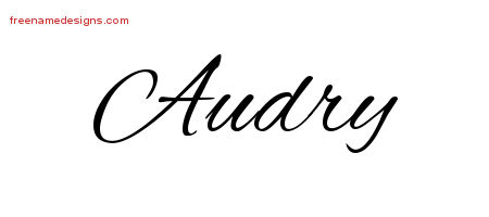 Cursive Name Tattoo Designs Audry Download Free