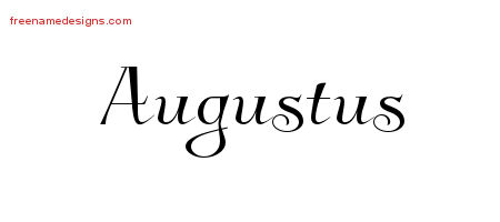 Elegant Name Tattoo Designs Augustus Download Free