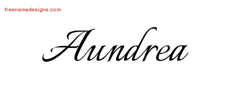 Calligraphic Name Tattoo Designs Aundrea Download Free