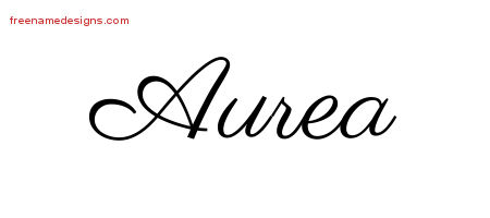 Classic Name Tattoo Designs Aurea Graphic Download
