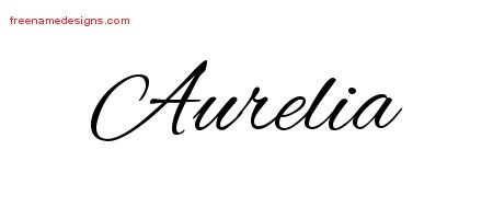 Cursive Name Tattoo Designs Aurelia Download Free