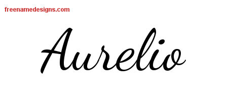 Lively Script Name Tattoo Designs Aurelio Free Download