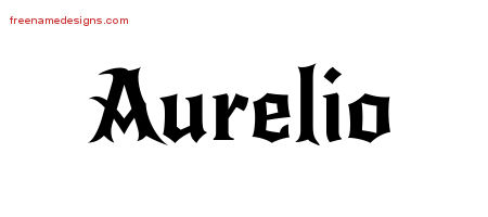Gothic Name Tattoo Designs Aurelio Download Free