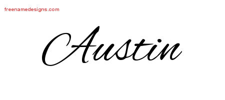 Cursive Name Tattoo Designs Austin Free Graphic