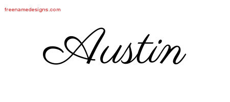 Classic Name Tattoo Designs Austin Graphic Download