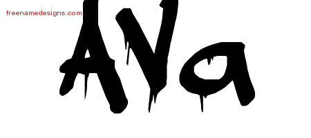 Graffiti Name Tattoo Designs Ava Free Lettering