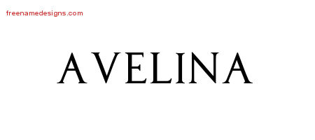 Regal Victorian Name Tattoo Designs Avelina Graphic Download