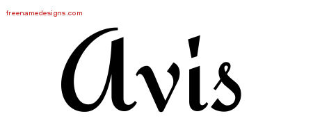 Calligraphic Stylish Name Tattoo Designs Avis Download Free