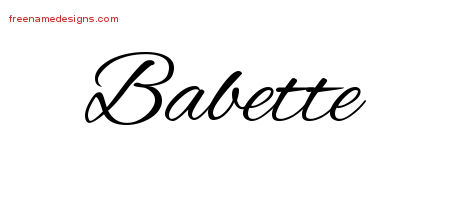 Cursive Name Tattoo Designs Babette Download Free
