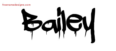 Graffiti Name Tattoo Designs Bailey Free Lettering