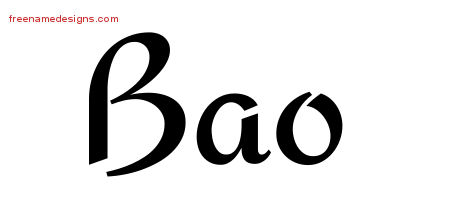 Calligraphic Stylish Name Tattoo Designs Bao Download Free